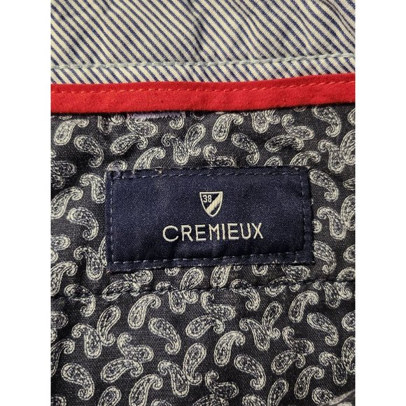 CREMIEUX Madison Seersucker Shorts 9" sz 40 Blue White Striped NWT Beach Wear Me - Picture 4 of 9